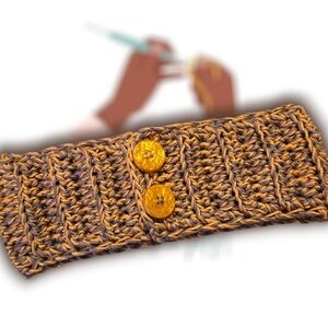 "Goldie" Ear Warmers, Stretchy Fit, Winter Accessories, HandmadeByMe, OBO